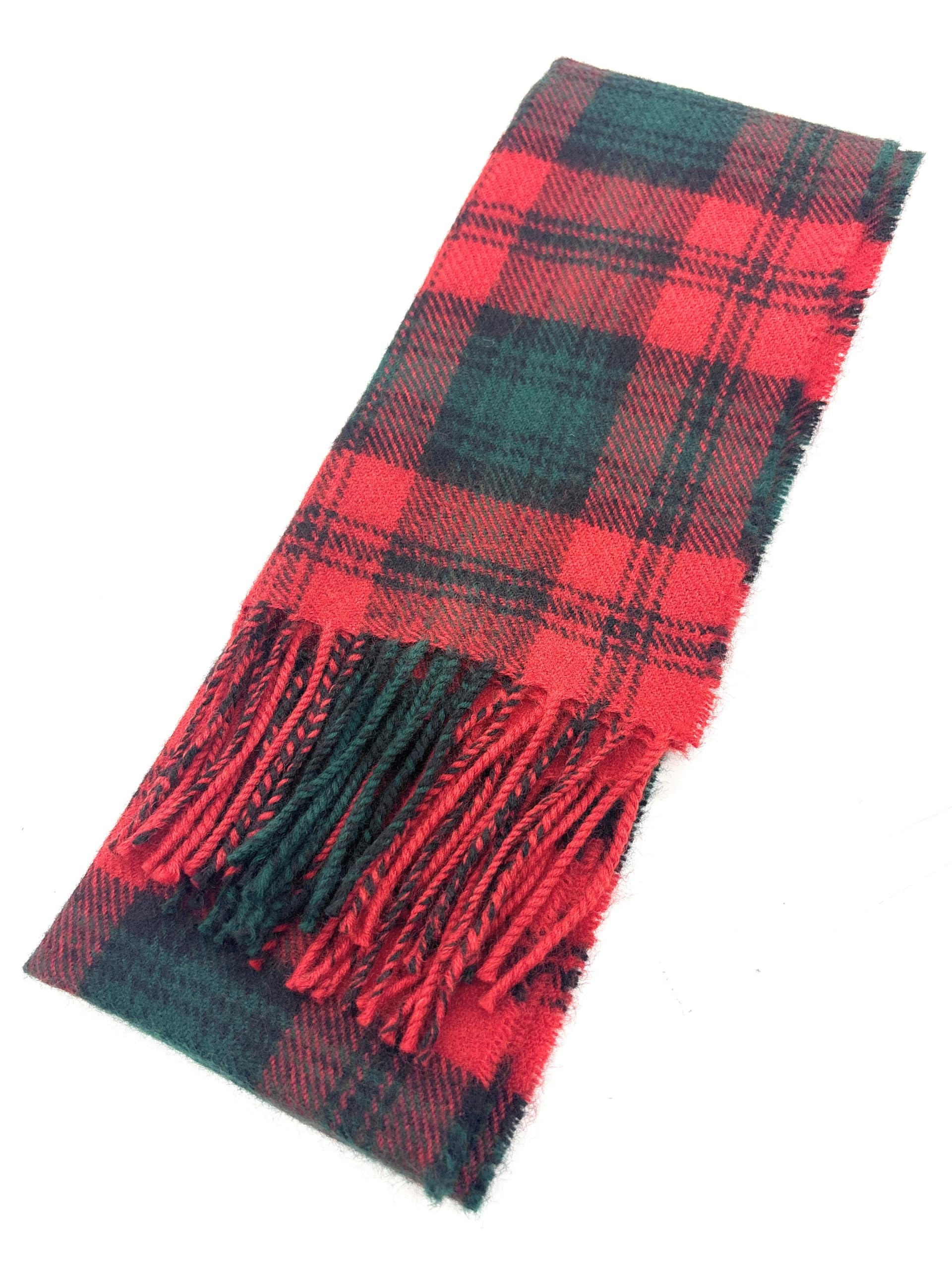 Scottish Lambswool Tartan Scarf, Unisex, Made in Scotland (Kerr)