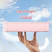 Vista 12 de Phomemo M08F - Impresoras portátiles inalámbricas para viajes, soporte de papel térmico de 8.5 x 11 pulgadas, impresora térmica Bluetooth compatible