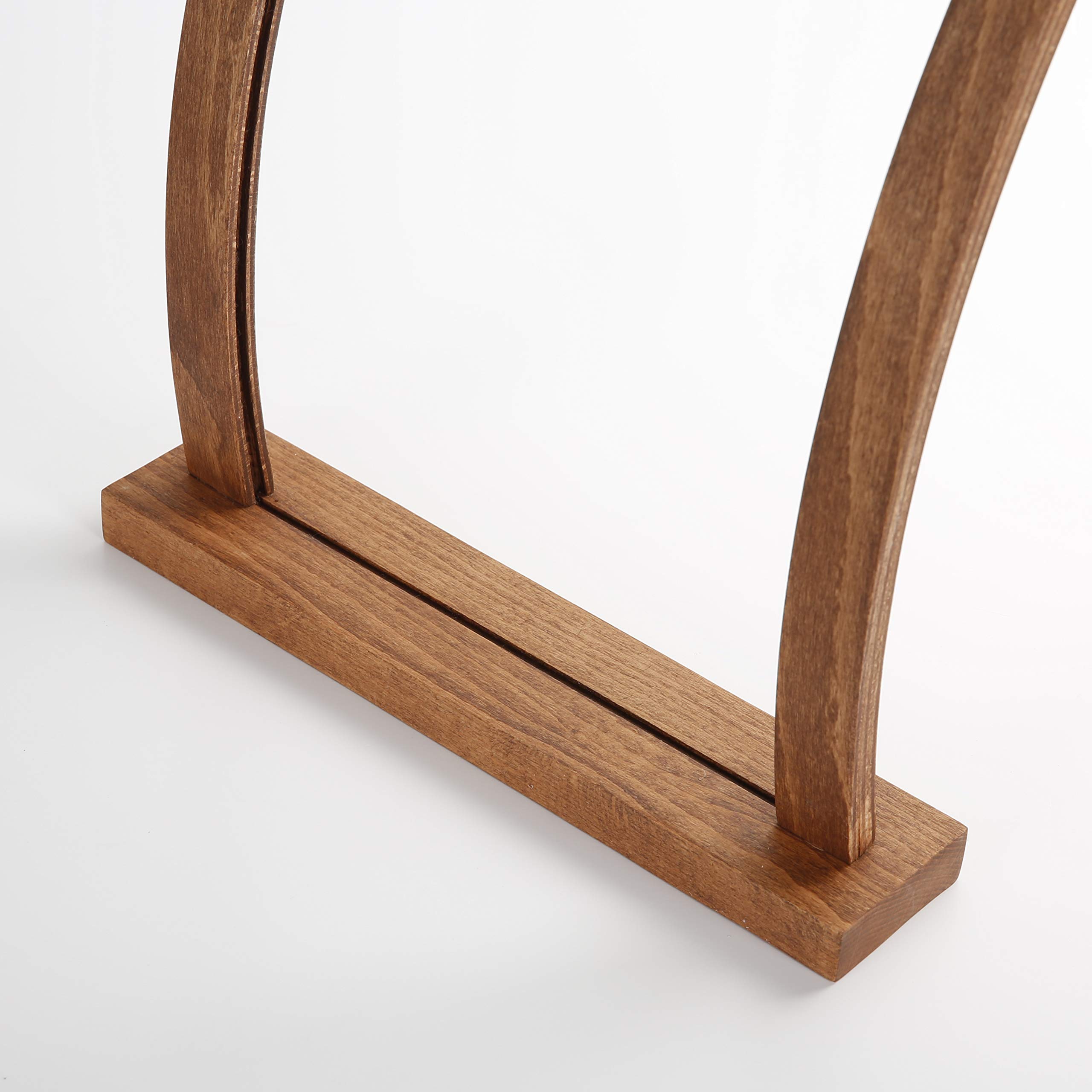 Holz Tischaufsteller (2 St.) Arcade DIN A4 Hochformat Tischkartenhalter aus dunklem Buchenholz