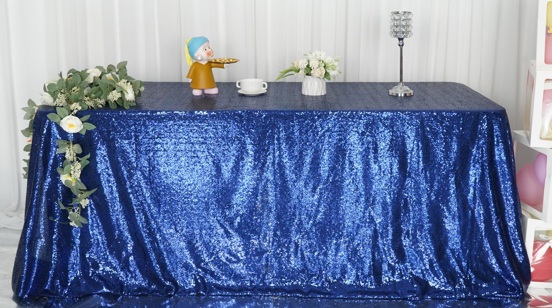 ShinyBeauty Nappe à Paillettes Nappes à Paillettes Violettes