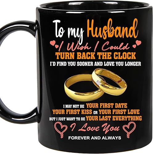 Regalo personalizado para el día del padre para hombre, marido en aniversario de boda, cumpleaños, Navidad - To my Husband i wish i could turn back