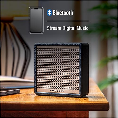 Miniatura 3 de Crosley CR3114A-BK Montero Mini Altavoz Bluetooth recargable portátil, negro