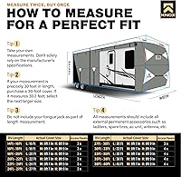 Vista 5 de Cubierta de remolque de viaje de 3ra generación, tela APEX de 7 capas resistente a desgarrones, se ajusta a la cubierta de autocaravana, cubierta