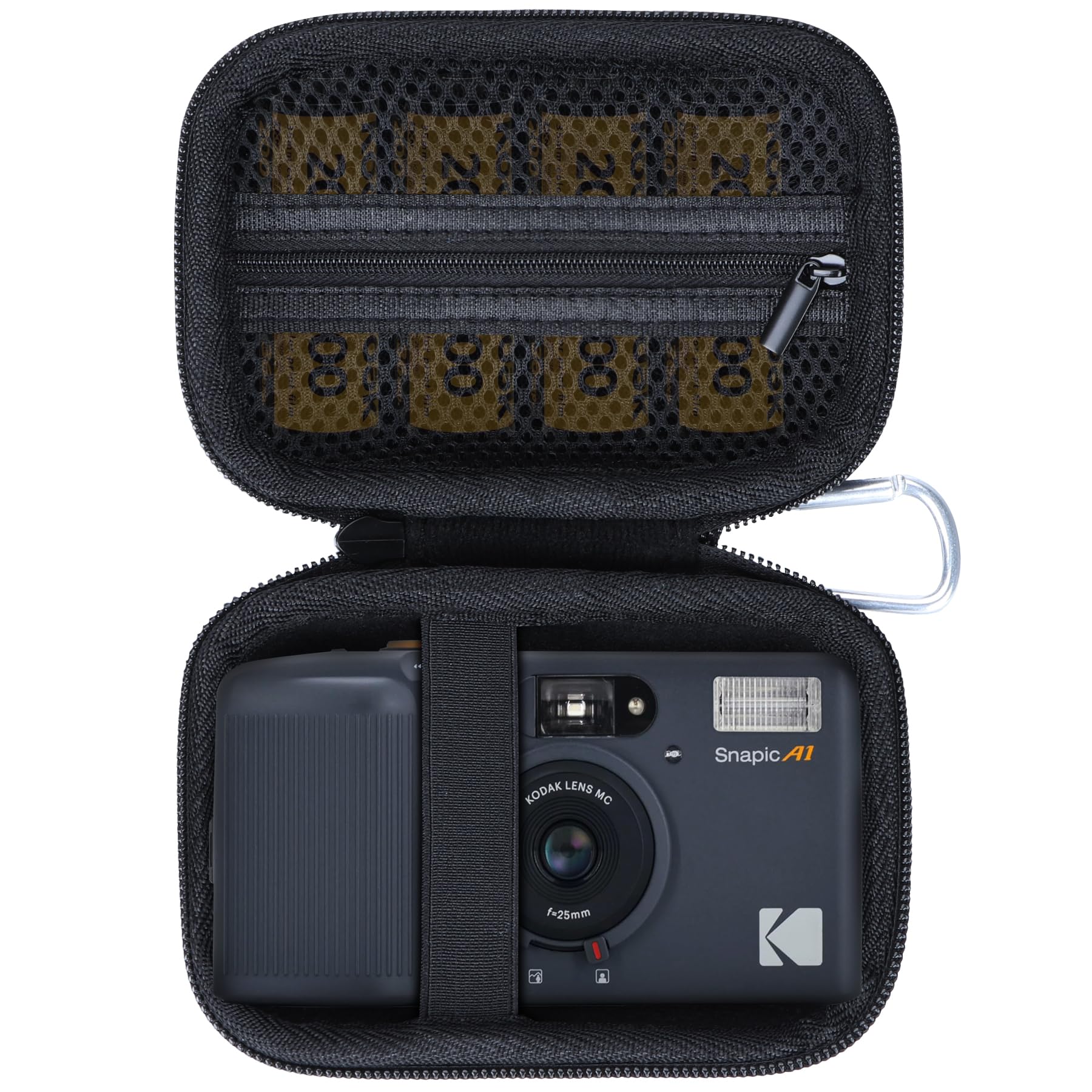 Lebakort Storage Case Compatible with KODAK Snapic A1 35mm Film Camera (Rhino Grey Case)-image-33