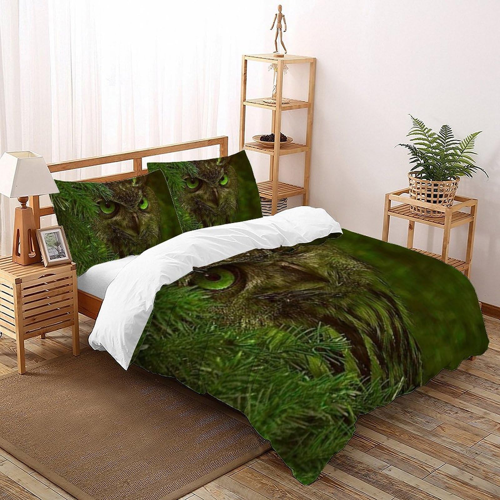 Housse de couette animaux microfibre King 220x240 cm avec fermeture éclair pour lit enfant