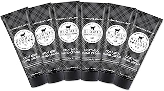 Dionis Goat Milk Skincare Scented Hand Cream, Travel Size Self Care Moisturizing Lotion For Women, Vitamins & Minerals Hydrate Dry Skin - Cruelty Free, Cedarwood & Sea Salt, 1oz Set of 6