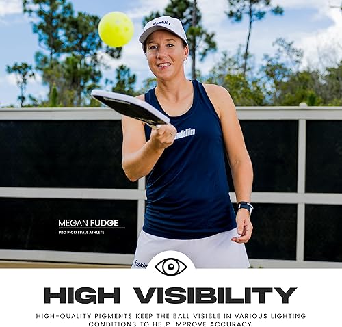 Vista 109 de Franklin Sports Pelotas de pickleball para exteriores X-40 – Bola oficial de Estados Unidos Pickleball, Tour APP + US Open – Tamaño reglamentario