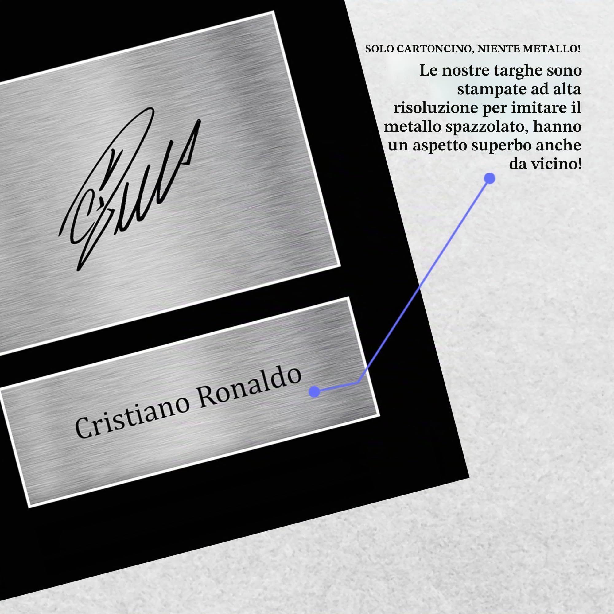 HWC Trading A4 Cristiano Ronaldo Portugal Regali Stampati Autografo Firmato Foto Per Gli Appassionati Di Calcio E Sostenitori - A4