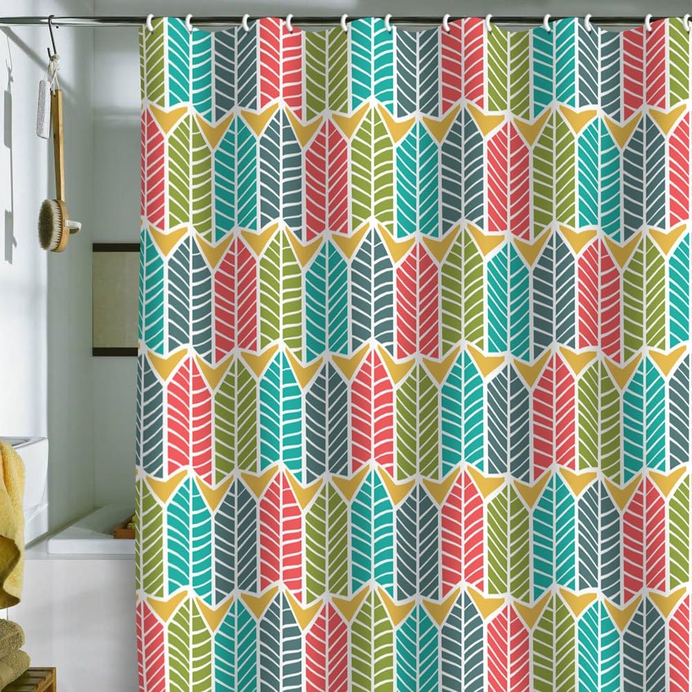 Deny Designs Stacey Schultz Circle World Red Shower Curtain, 69" x 72"