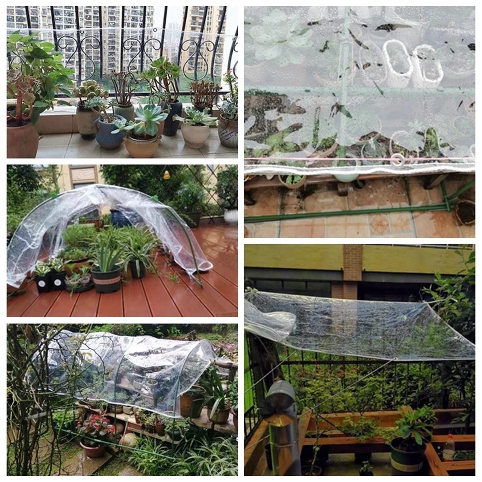 Strapazierfähige, wasserdichte Outdoor-Plane, staubdichter Regenschutz mit Ösen, individuelle Größe, 1,2 x 2 m, ideal für Pavillon, Terrasse, Gartenüberdachung