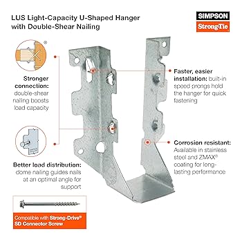 ＴＹ2108さま専用 SIMPSON LUS26SS 2X6 JOIST HANGER STAINLESS STEEL | Simpson