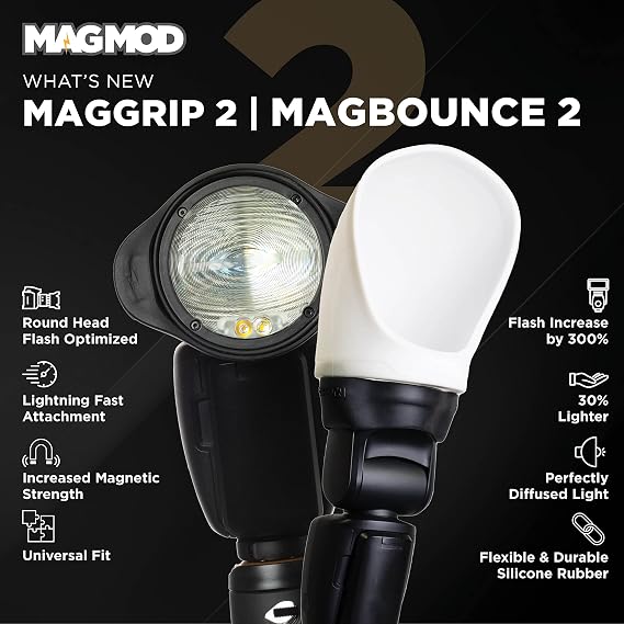 مجموعة فلاش MagMod Professional 2، مجموعة موزع فلاش إضاءة التصوير الفوتوغرافي، ملحقات موزع الضوء المغناطيسي، معدِّلات MagMod خفيفة الوزن، تحكم فائق في الضوء