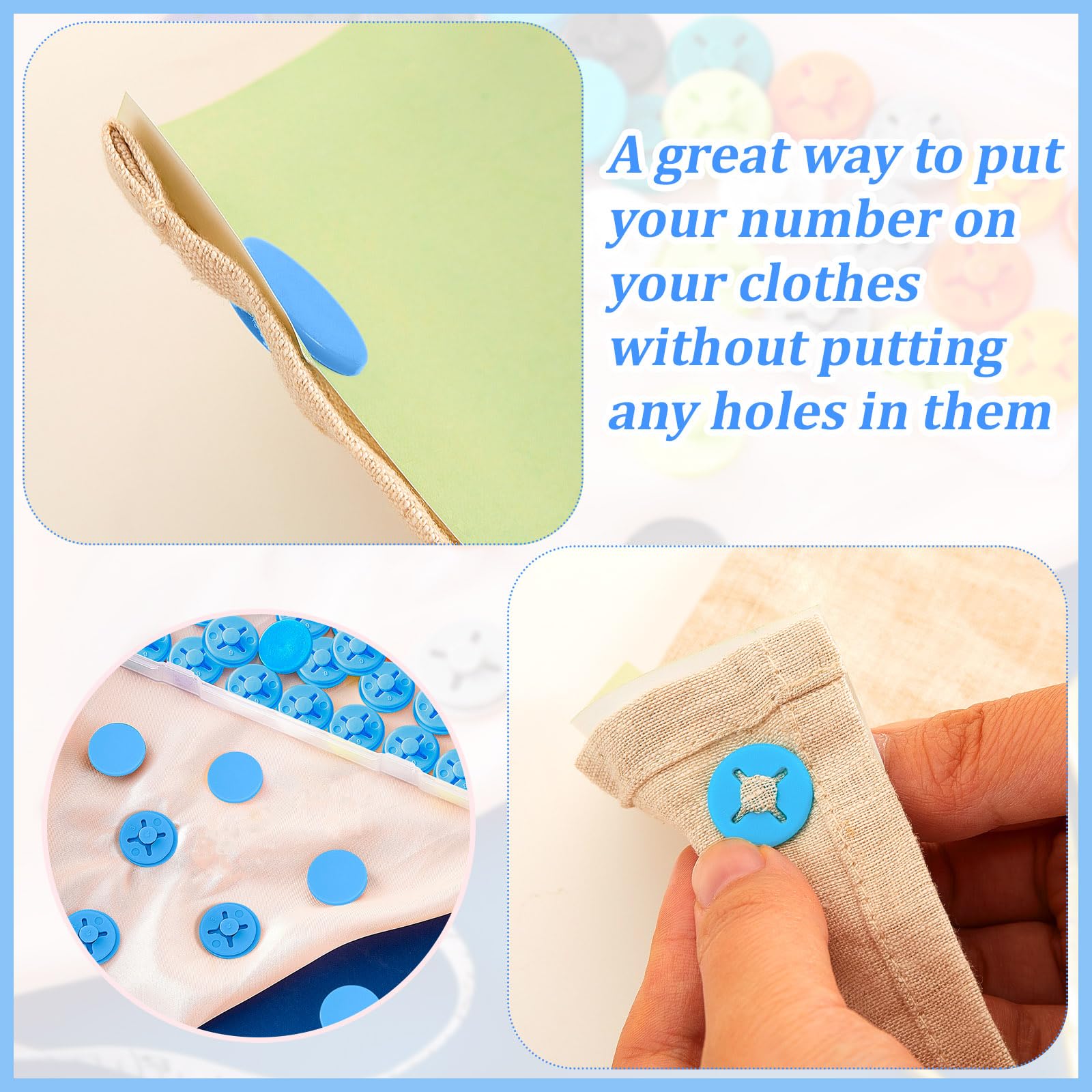 Juexica Running Bib Clips Race Number Buckle Fixing