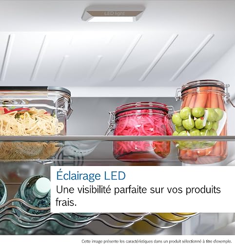 Bosch KIR41NSE0 Series 2 Built-in Fridge, 122.1 x 54.1 cm, 187 L, Tow Hinge, Made in Germany, LED Lighting Even Illumination, SuperCooling Faster Cooling - 6