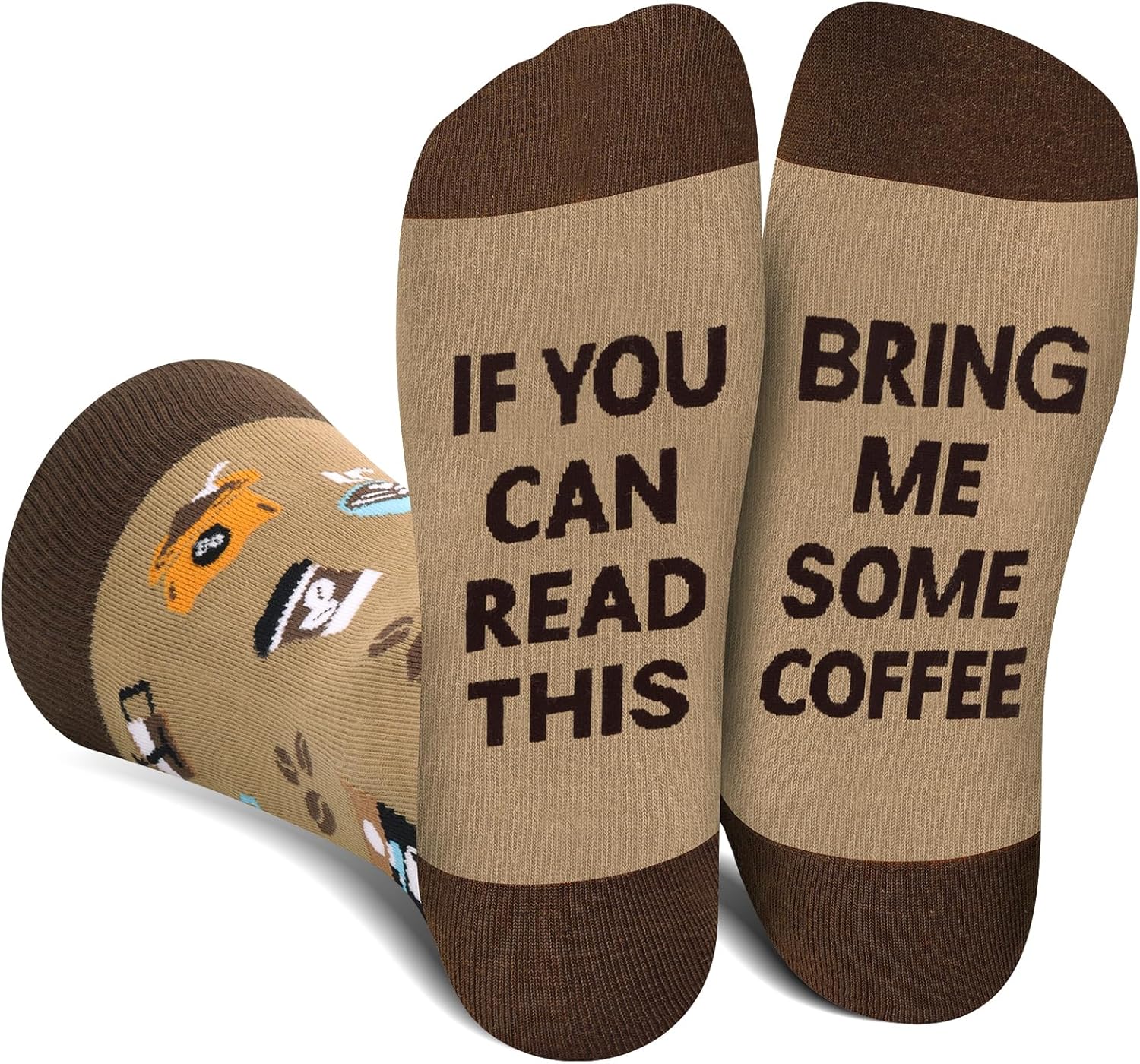 AGRIMONY Funny Socks - If You Can Read This Bring Me - Novelty Dress Socks For Men Women Boys