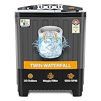 VW WM 7.5 kg Black Semi-Automatic Washing Machine