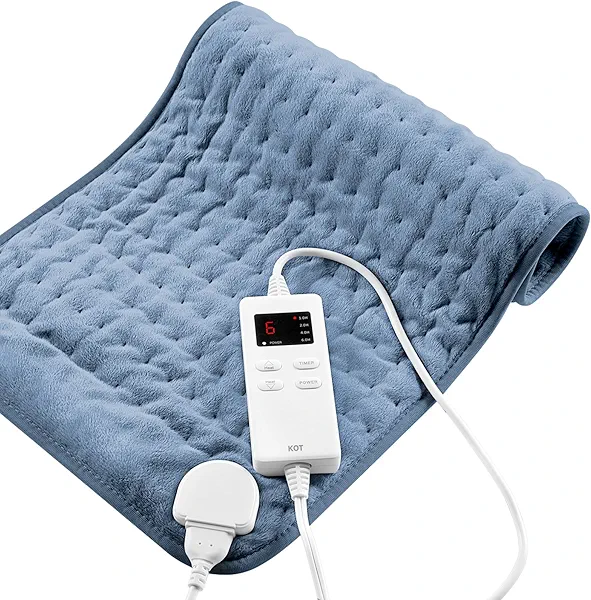 Heating Pad for Back Pain Relief & Cramps, Heating Pads with Auto Shut Off Large, 6 Heat Settings Electric Heated Pad, Gifts for Women, Gifts for Men, Sky Blue