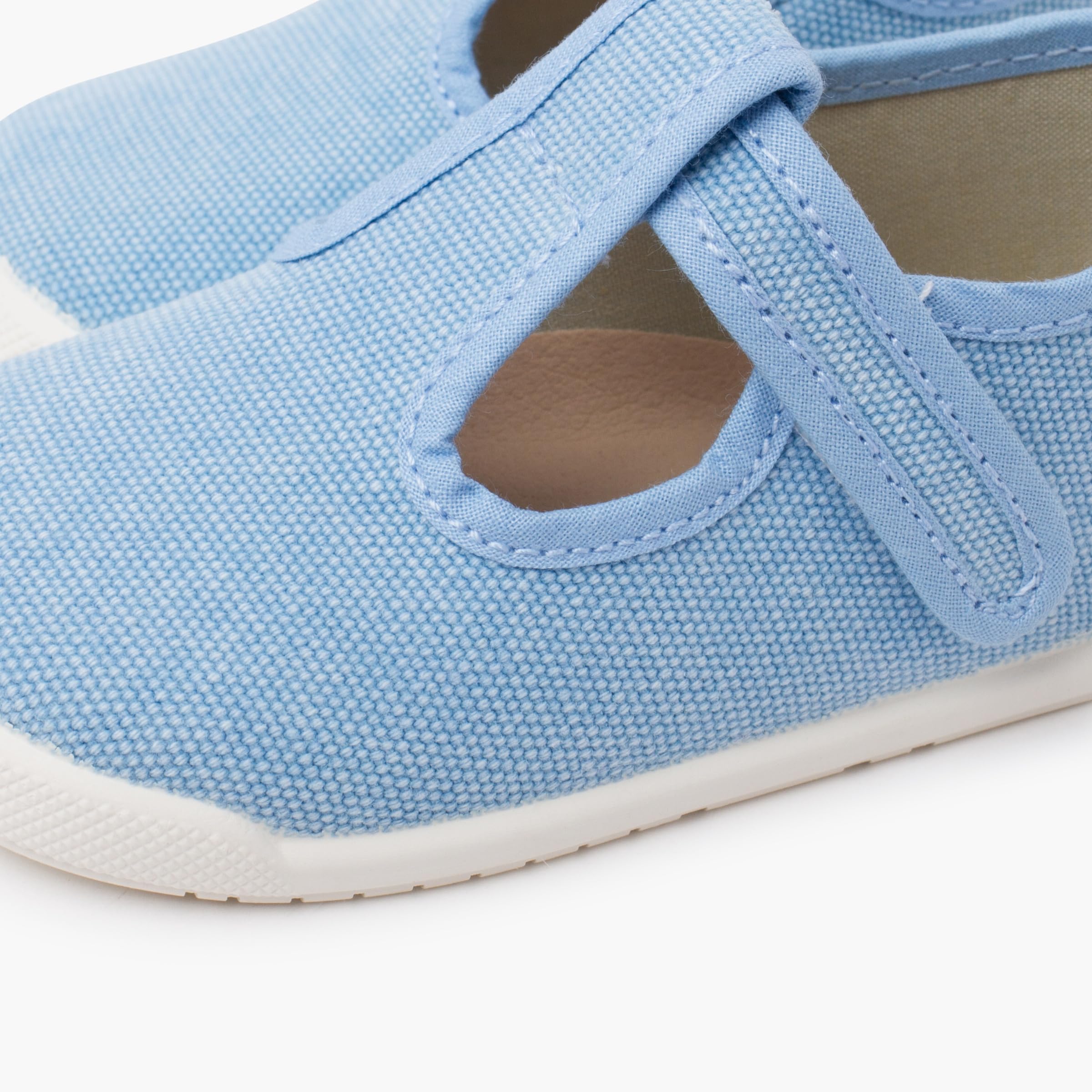 Pisamonas Scarpe Occhio di Bue Barefoot Tela Canvas Chiusura A Strappo