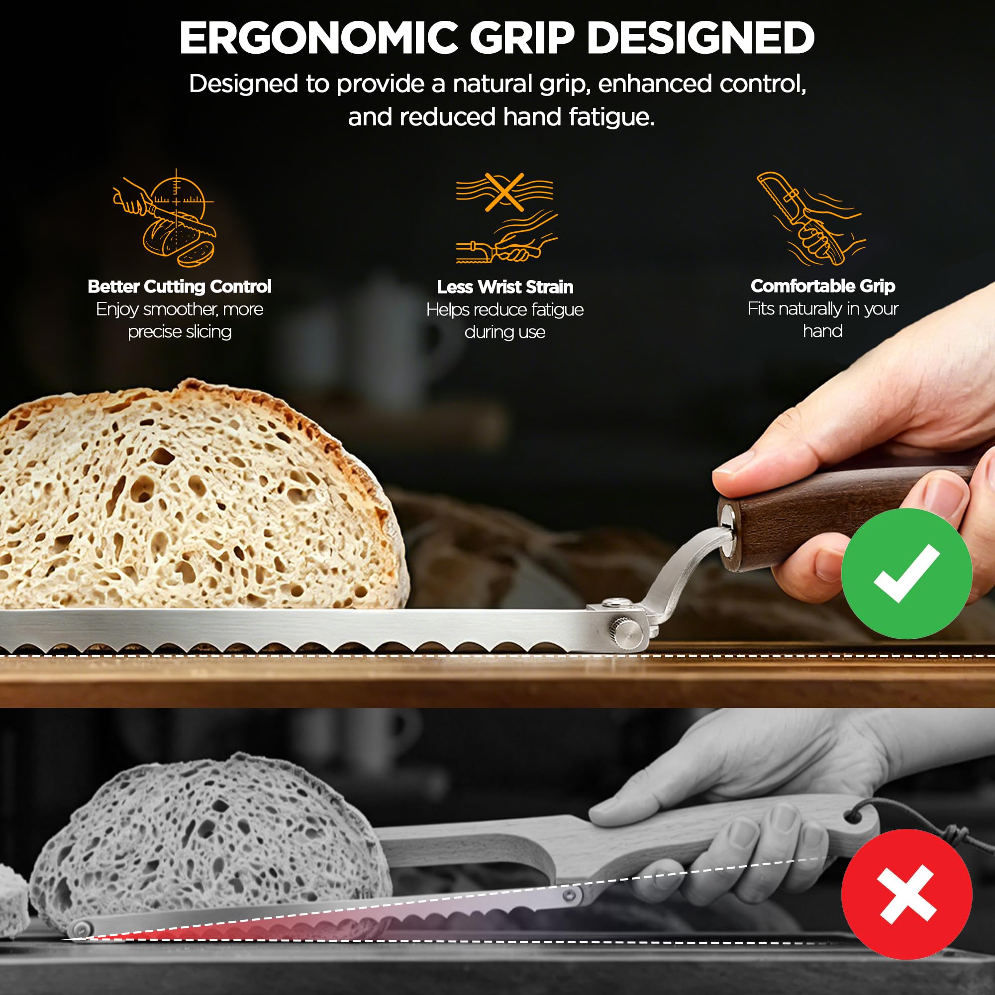Adjustable Bread Knife - Slice Like a Pro -3