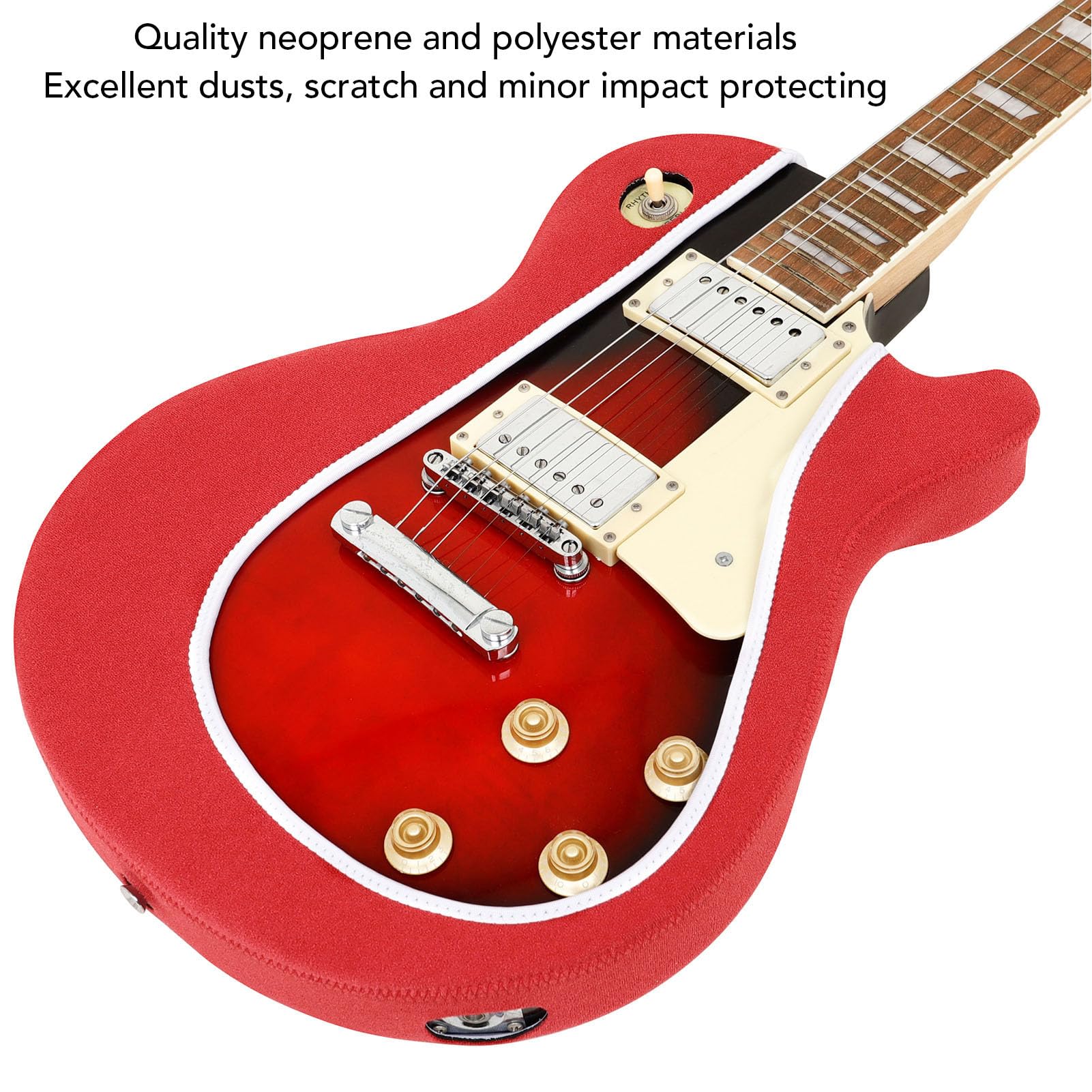 Pokrowiec na gitarę elektryczną do Les Paula |Dopasowane osłony chroniące przed cząstkami/zadrapaniami/uderzeniami |Pokrowiec na etui z neoprenu i poliestru |Model GT-113 (Czerwony)