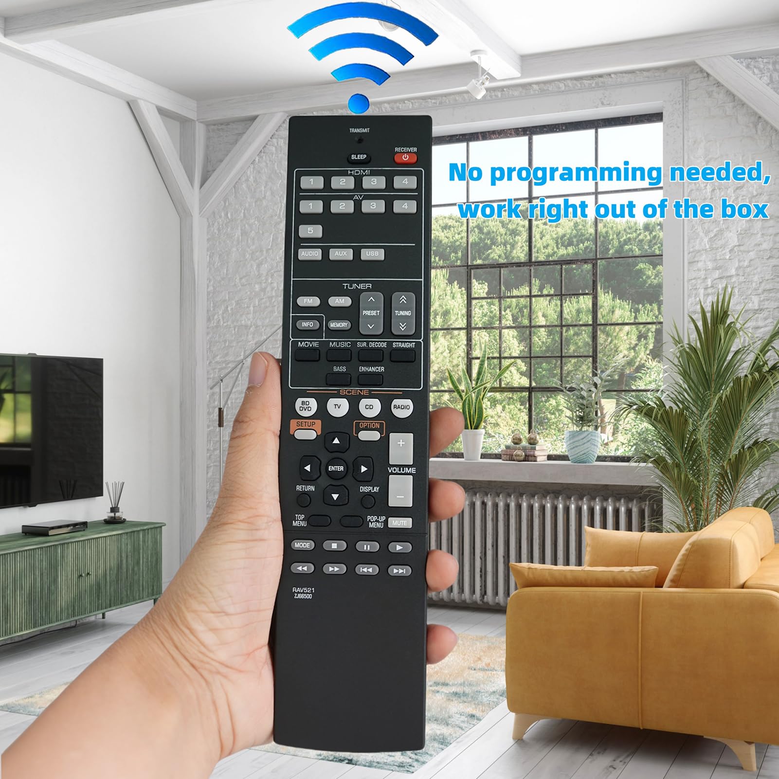 Amazon | 交換用リモコン ヤマハオーディオ/ビデオレシーバー RX-V383