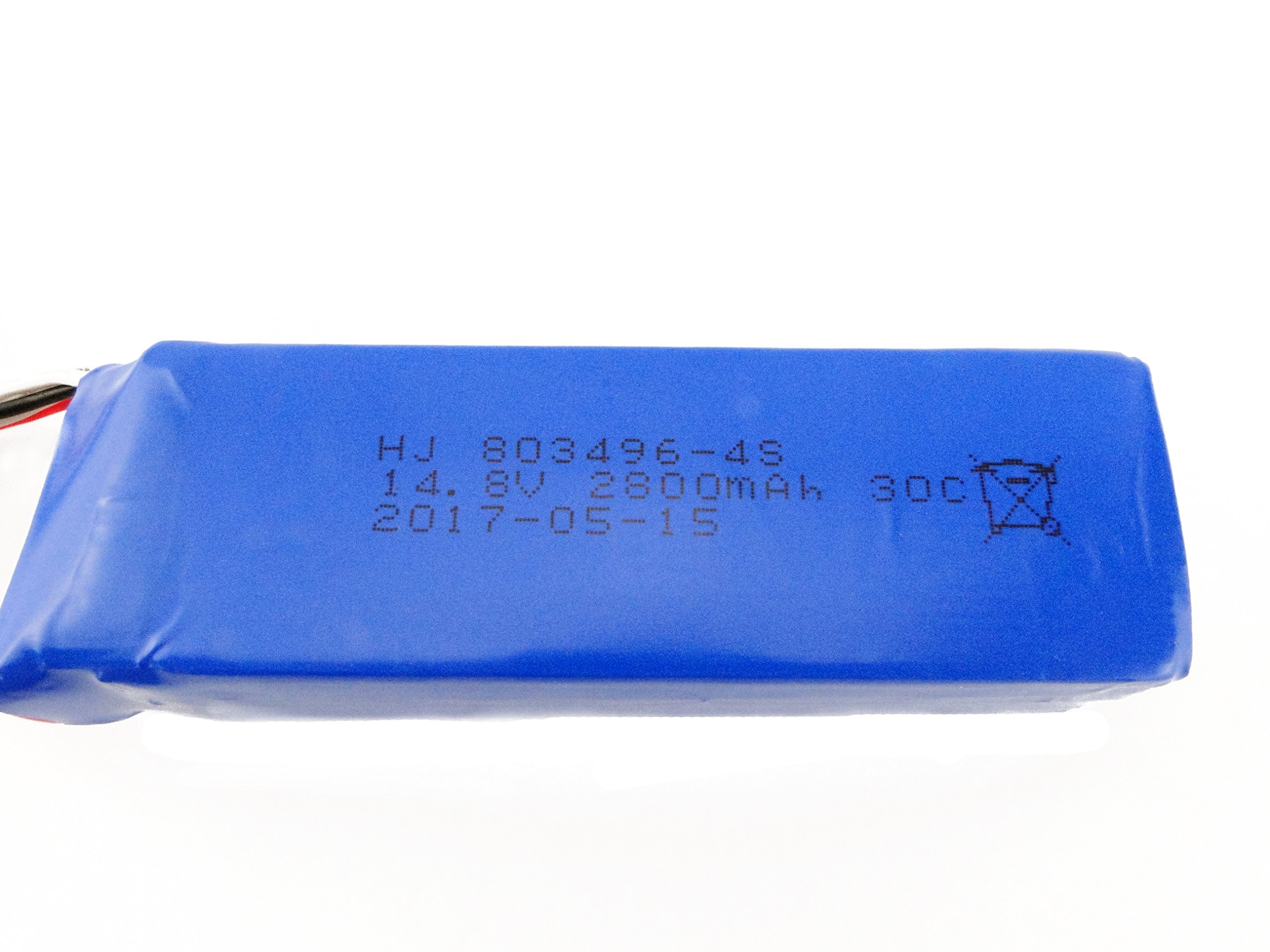 efaso Akumulator 14,8 V 2800 mAh Li-Po z wtyczką Deans pasuje do Feilun FT011, FT010