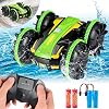 Amphibious Remote Control Car for Boys 5-12, Waterproof 2.4 GHz Remote Control Boat for Kids, All Terrain RC Stunt Car Off Road 4WD Remote Control Vehicle, Water Beach Pool Toy Christmas Birthday Gift