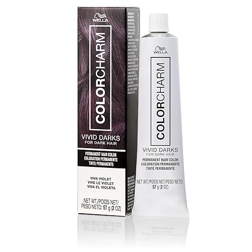 WELLA colorcharm VIVID DARKS - Color crema permanente, color vibrante para cabello oscuro, fórmula vegana nutritiva, no necesita blanqueador,