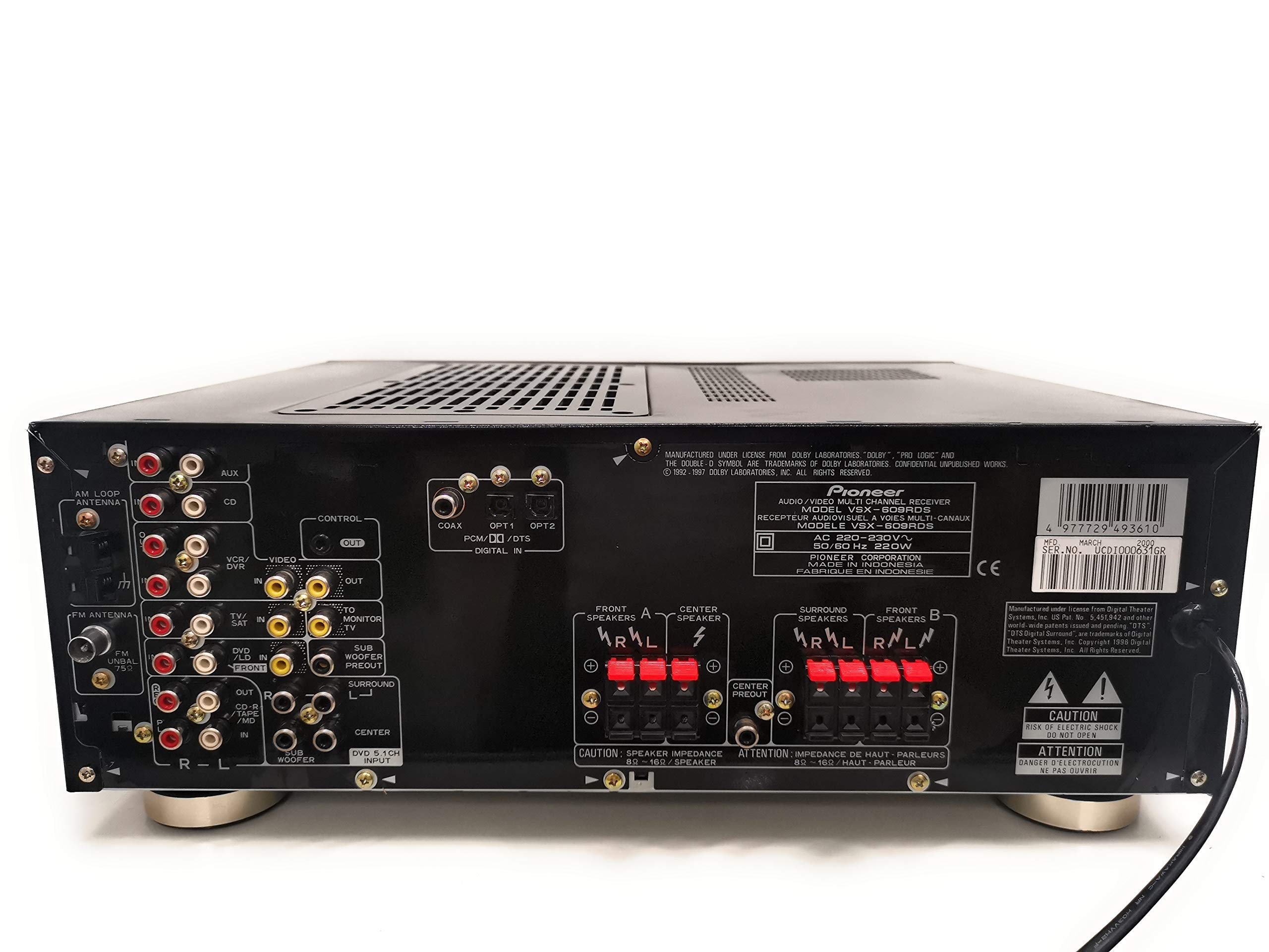 Amplificateur Pioneer VSX 609 RDS, Avec Télécommande, Occasion