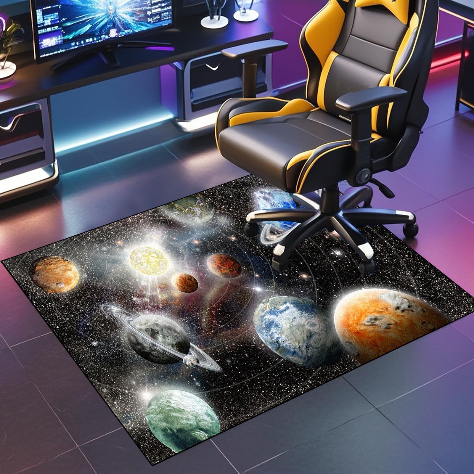 JaevKwzy Carpet Protector Floor Mat, Office Chair Mat for Carpets 130 x 160 cm, Gaming Chair Mat, Desk Chair Mat for Carpeted Floors, Floor Protector for Office and Home Desk Chairs