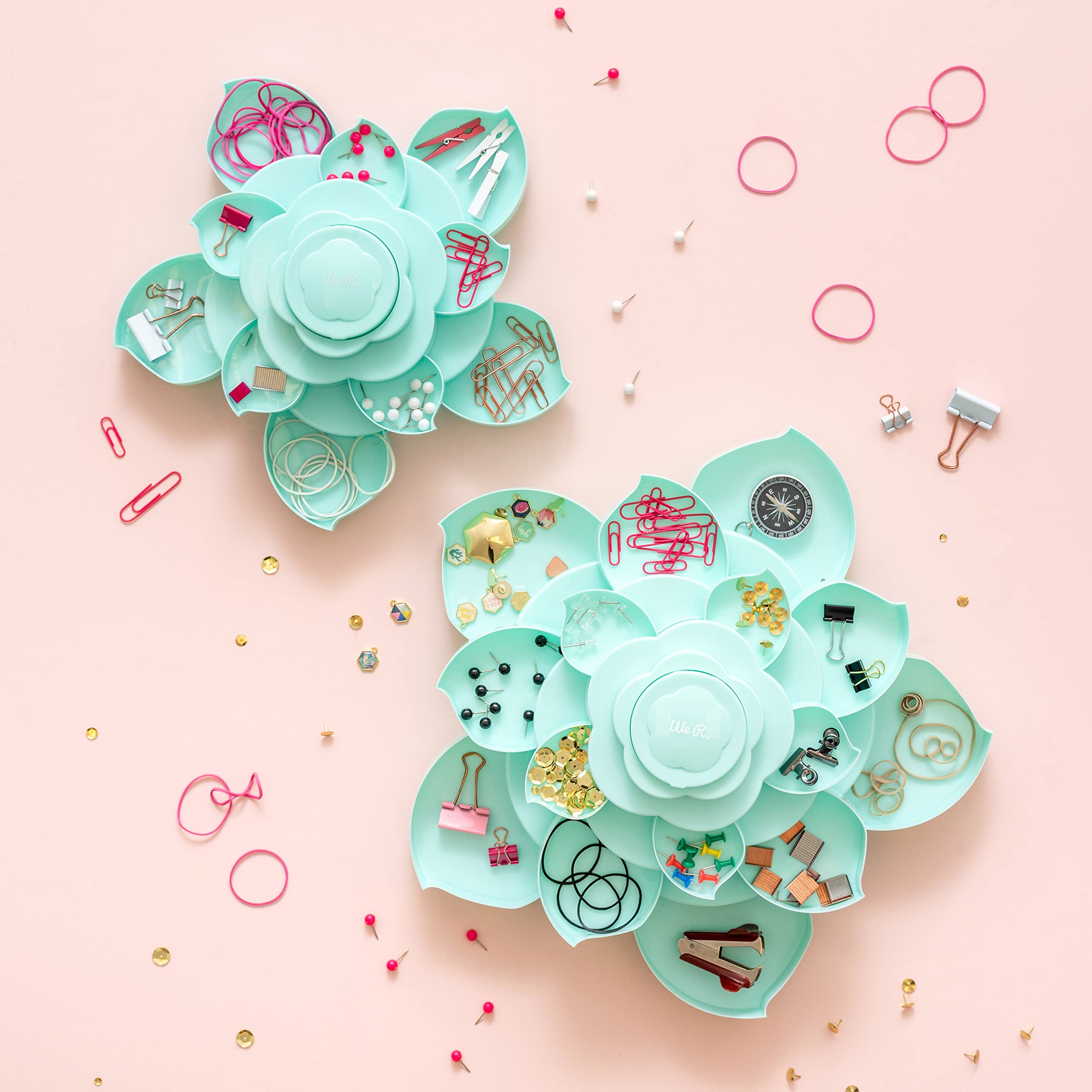 We R Memory Keepers Mint Embellishment Caja para almacenar Adornos Bloom Storage, 28.7 x 16.5 x 28.7 cm