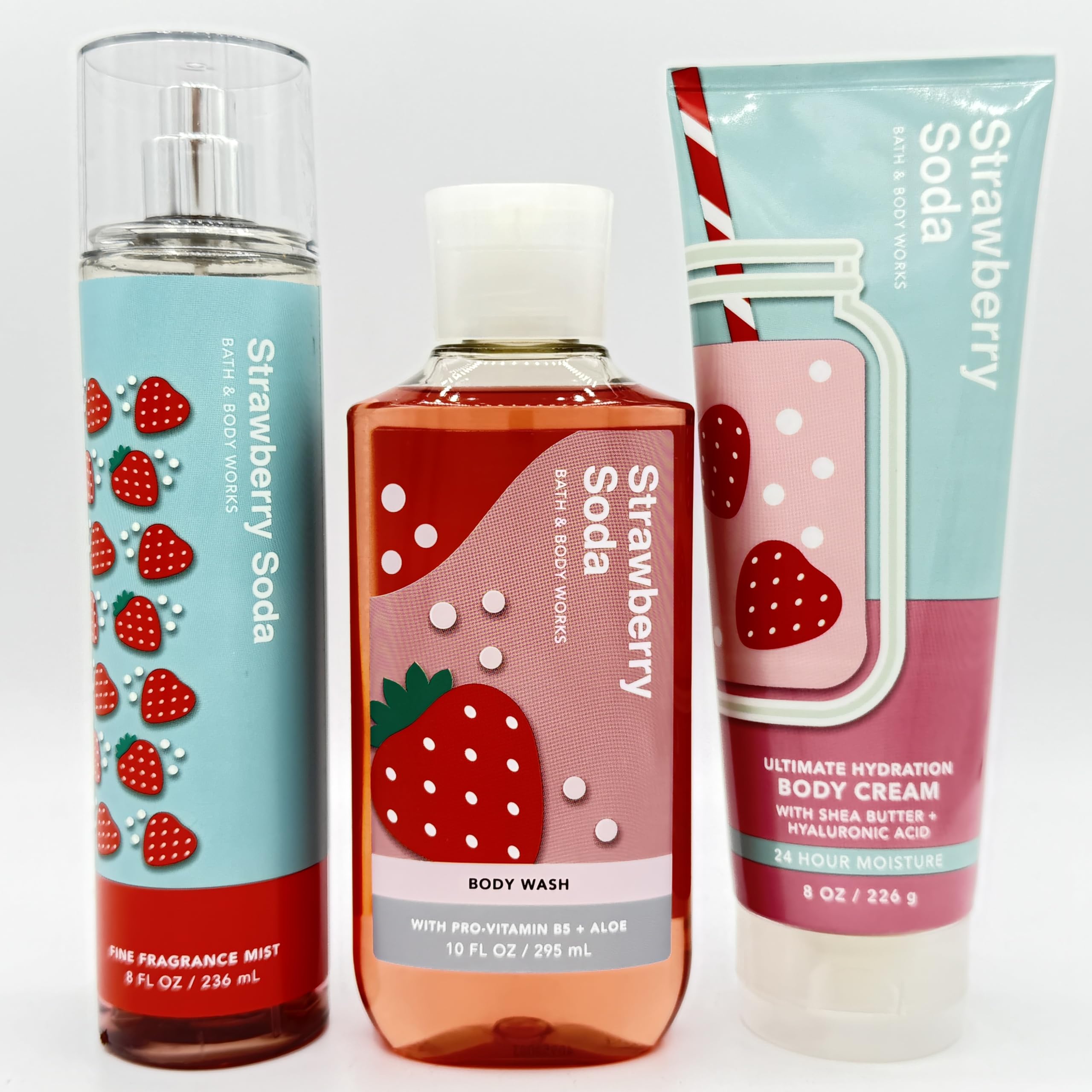 Amazon.com : Bath & Body Works Strawberry Soda 3-Piece Set