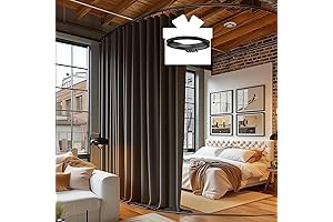 Room Divider Curtains with Ceiling Track