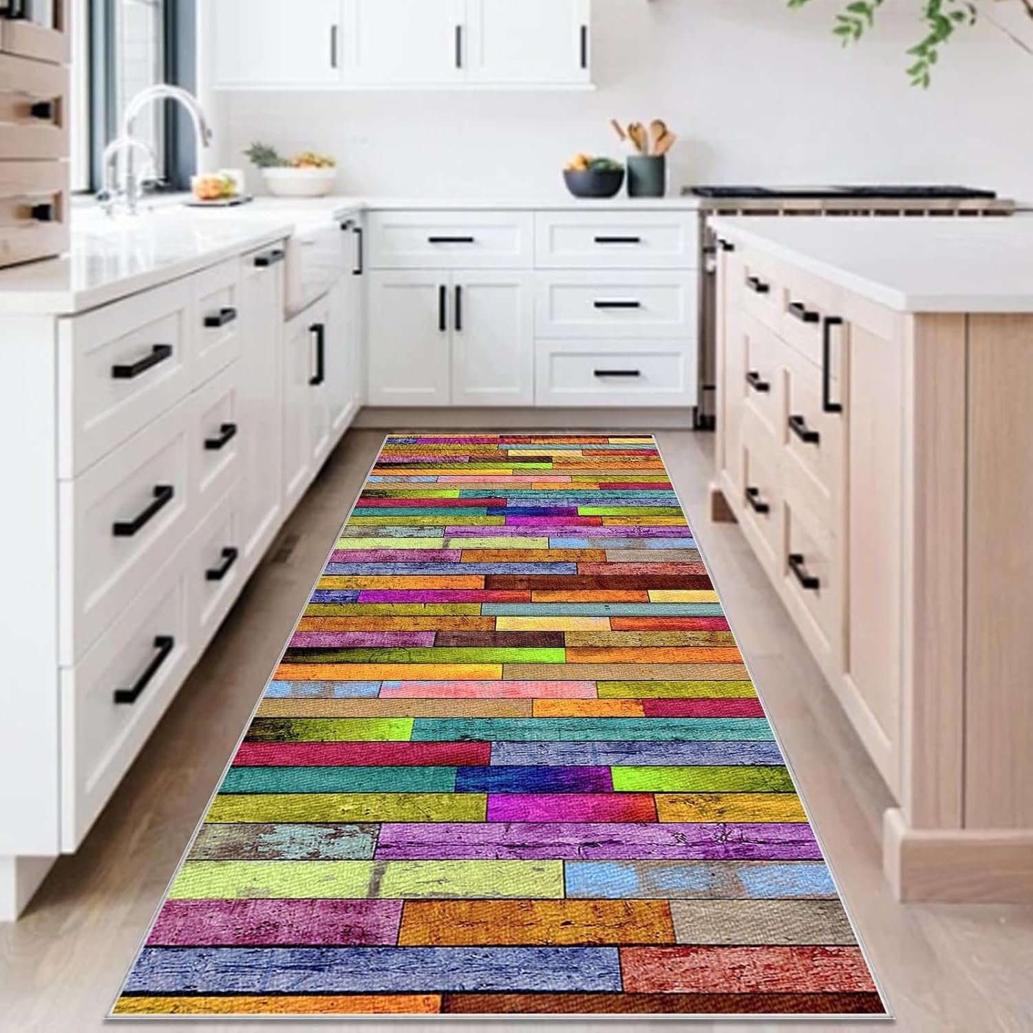 Alfombra Corredera Lavable Antideslizante Absorbente, 438-a, 120 x 350 cm
