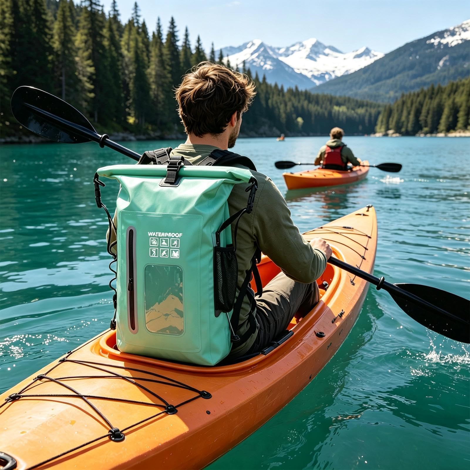 Zaino Dry Bag Impermeabile Capacità Elevata Chiusura A Rotolo Ultraleggero | Sacca Impermeabile Per Kayak Per Uomo E Donna Stand Up Paddle Rafting Nuoto Pesca Escursionismo Viaggi