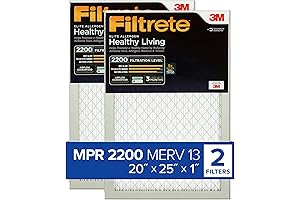 Filtrete 20x25x1 MERV 13 Furnace Air Filter, 3-Month Air Cleaner