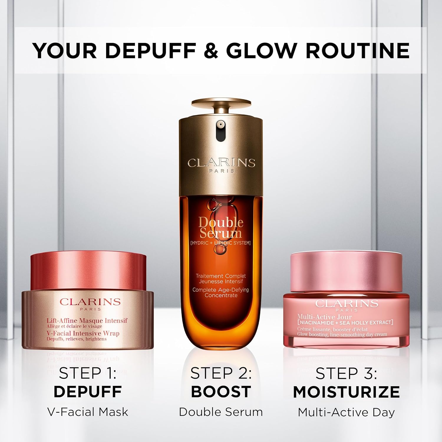 Clarins V-Facial Intensive Wrap Face Mask | Award-Winning Facial Contouring Mask | Visibly Reduces Puffiness and Swelling Caused by Stress,Heat and Hormonal Changes | Promotes Even Skin Tone | 2.5 Oz - Image 9