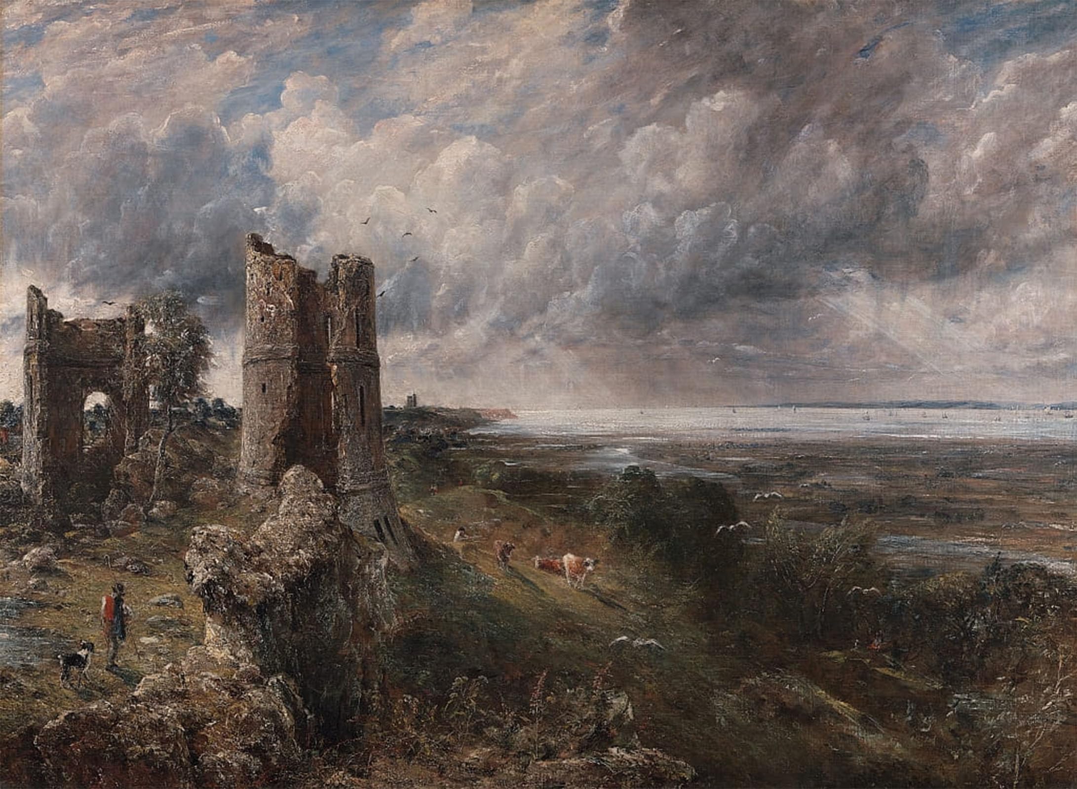Tableaux sur toile pour mur vide, solution déco John Constable pour salon et bureau lumineux