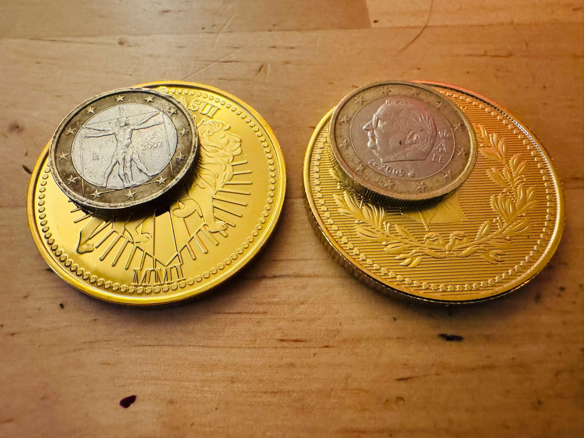 Generico 2 Pieces Continental Coins Compatible with John W. Film Collection Coin Gold Token Hitman Blood Oath Underground World Cosplay - Image 2