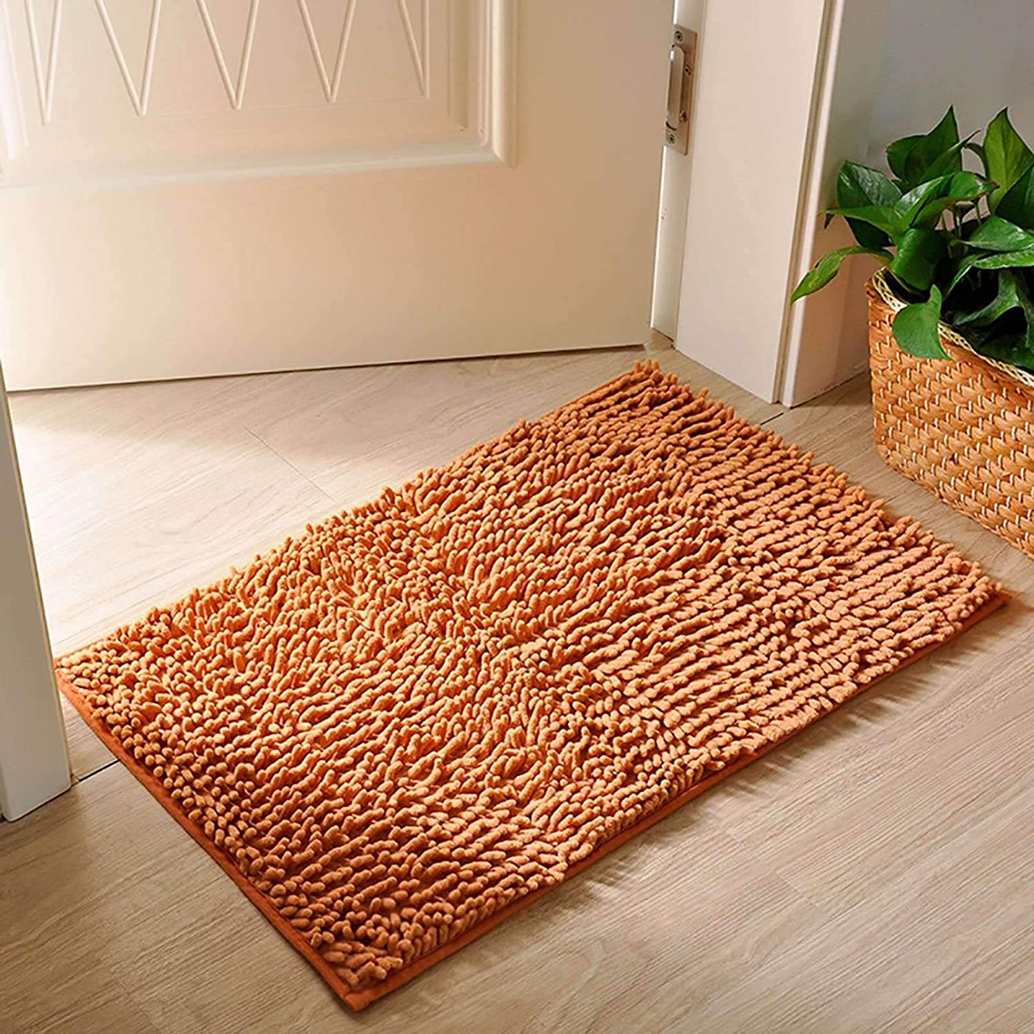 JYDQM Tappetino da Bagno, Memory Foam Antiscivolo Assorbimento di Acqua Shaggy Macchina Lavabile Lavabile Lavabile (Color : Champagne, Size : 40x60Cm(16x24Inch))