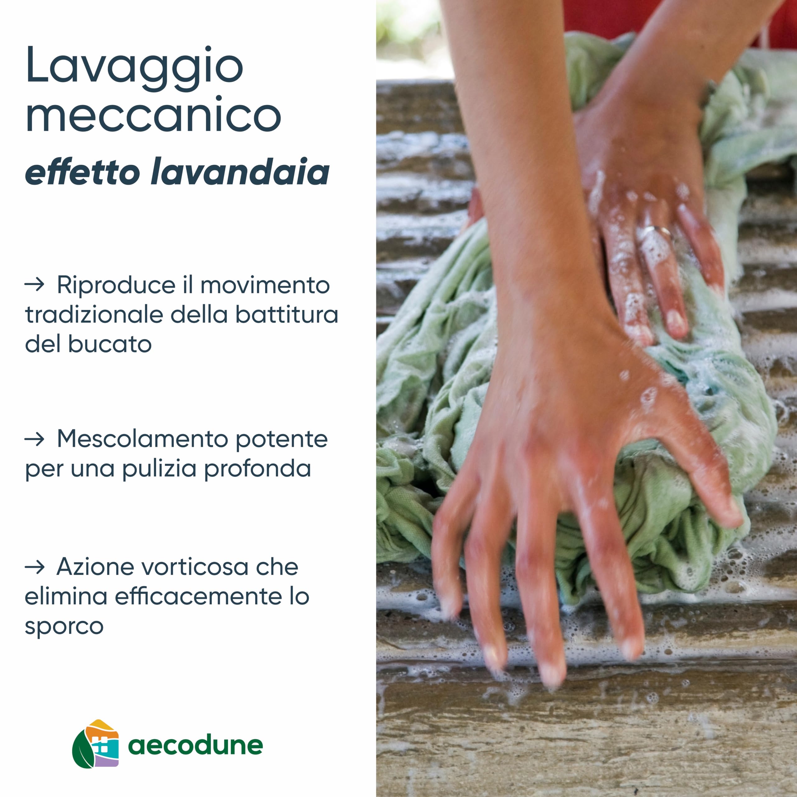 aecodune 2 anni di detersivo ecologico ed economico – 240 lavaggi – lavatrice a sfera – detersivo naturale in perle di bucato Zero Waste – fiori ipoallergenici – anticalcare