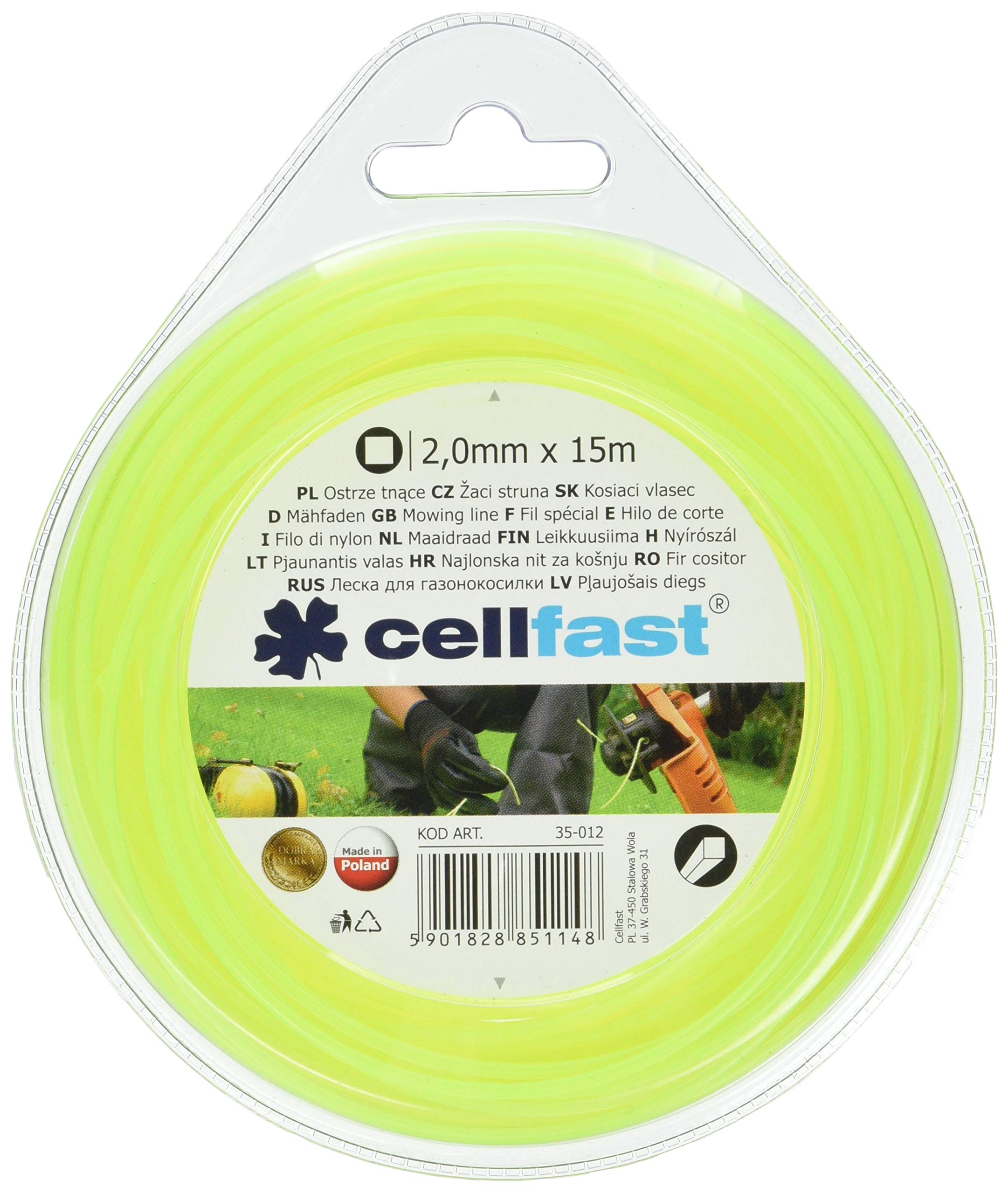 Cellfast 35012 Fil de coupe carre Ø 2 mm Longueur 15 m