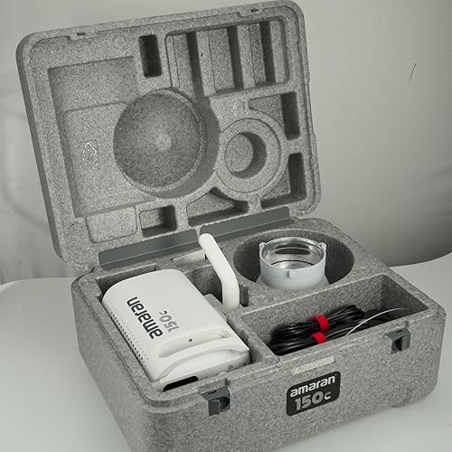 Miniatura 6 de Aputure Amaran 150c Luz de video COB, RGBWW 150W, 2,500K a 7,500K CCT con ajuste GM 15,610 lux  3.3 ft con hiperreflector, control de aplicación