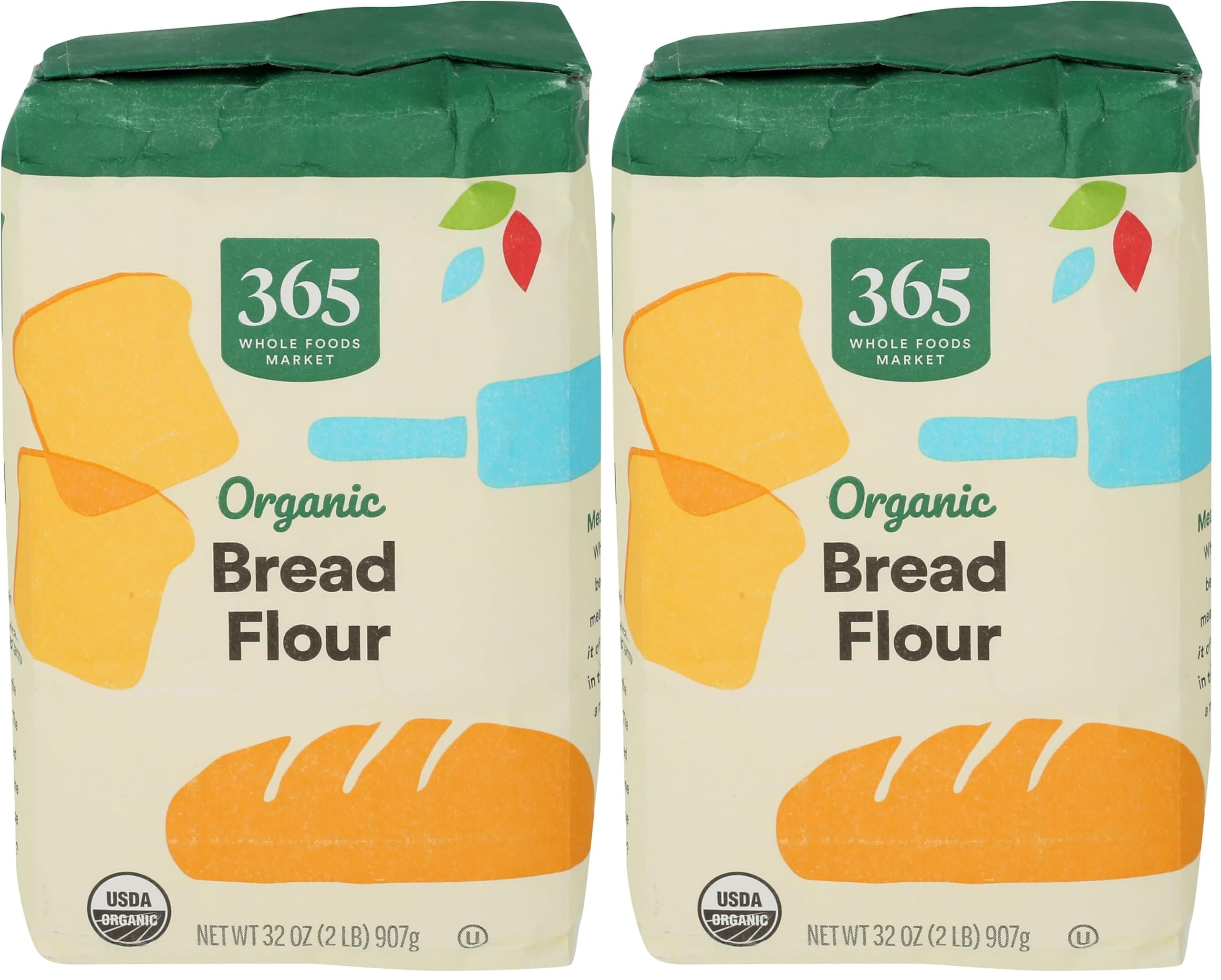 365 by Whole Foods Market, Flour Bread Organic, 32 Ounce (Pack of 2) 2 Pound (Pack of 2)