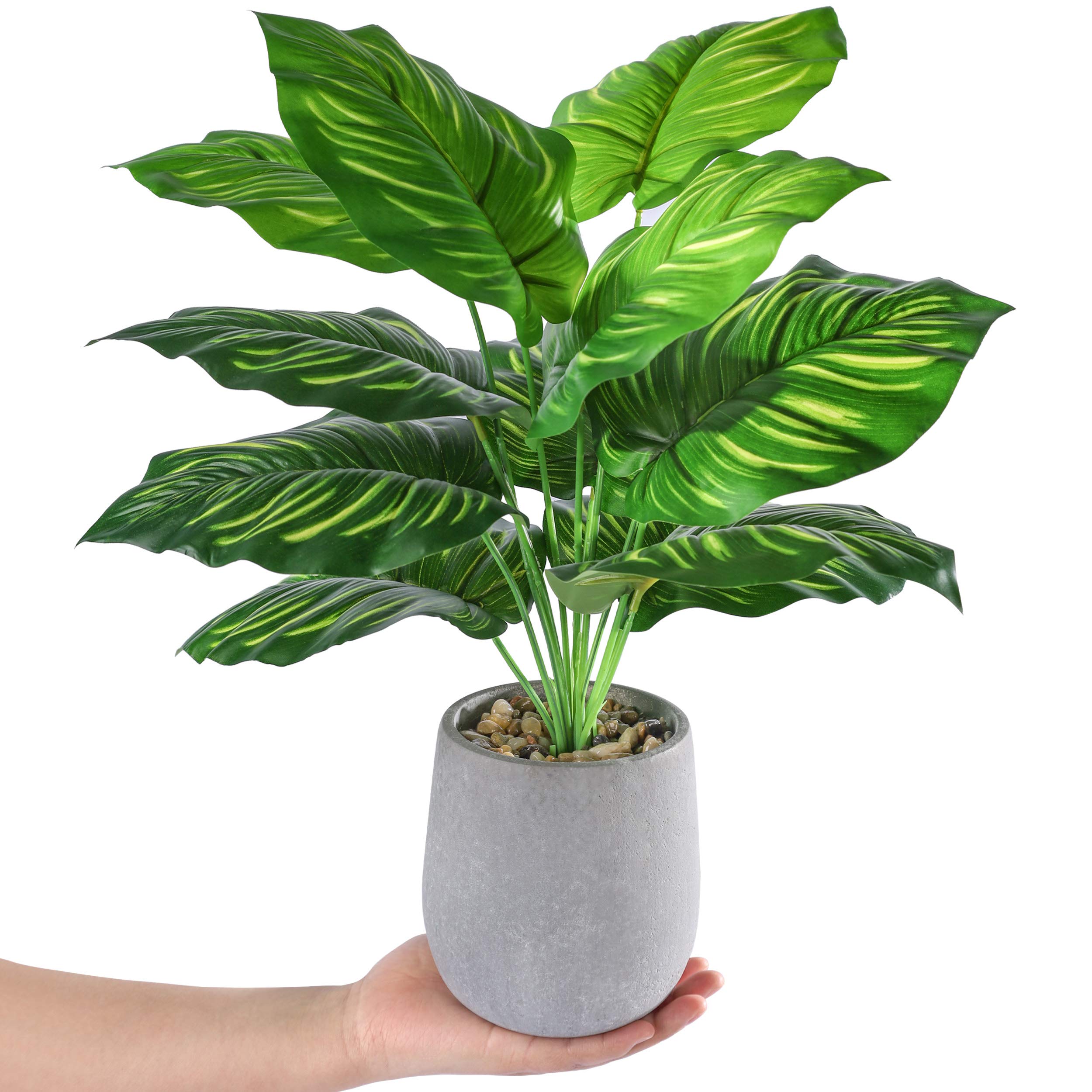 WUKOKU Tall Fake Plants Faux Office Plants Artificial Plants Indoor for Home Kitchen Shelf Farmhouse Decor