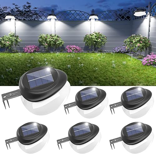 JSOT - Luces solares para exteriores para canalones de techo, luz solar, impermeable, LED, luces de pared, para aleros de techo, barandilla,