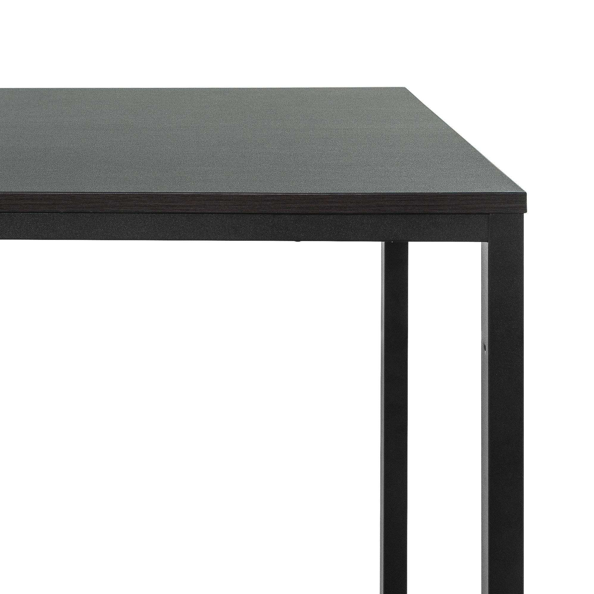 Zinus Jennifer Tavolo Scrivania 160 x 61 x 74 cm - Scrivania Ufficio Multiuso in Metallo e Legno - Facile da Montare - Marrone Espresso Scuro