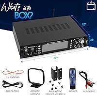 Vista 3 de Pyle Bluetooth Home Stereo Amplifier - Hybrid Multi-Channel 3000 Watt Power Amplifier Home Audio Receiver System w/ AM/FM Radio, MP3/USB,AUX,RCA