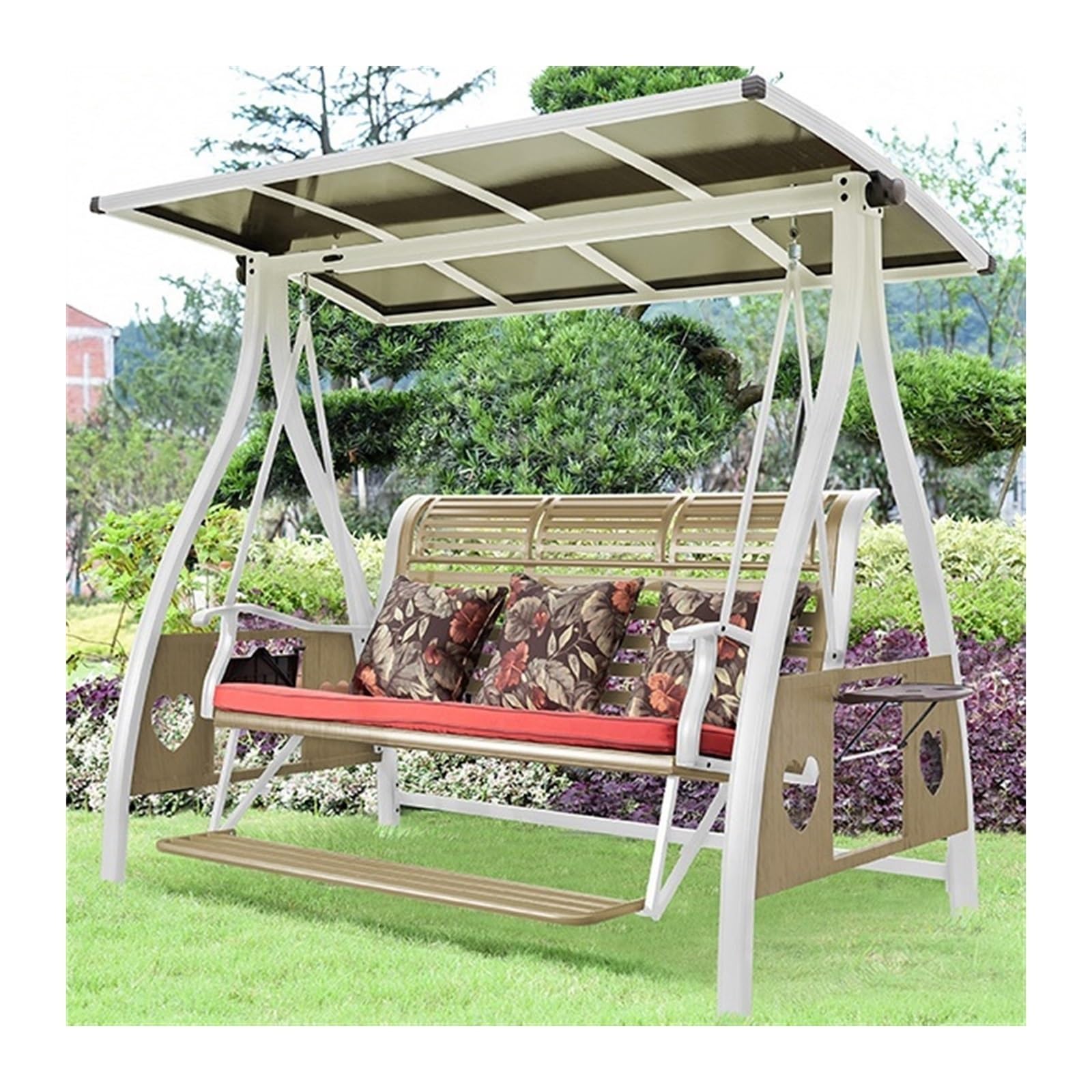 Amazon.co.jp: 2～4人用屋外ポーチブランコ 屋外中庭、庭園