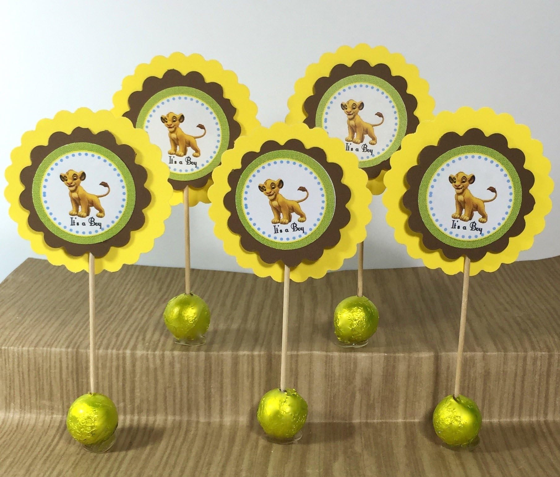 Simba the Lion King Cupcake Toppers (Set of 12)